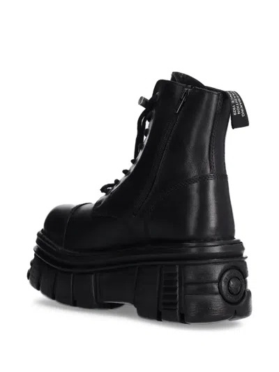 New Rock 80mm Lace-up Platform Boots