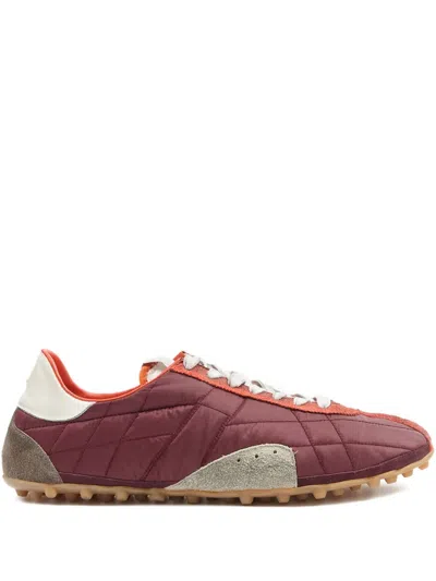 Maison Margiela Sprinters Leather And Suede-trimmed Nylon Sneakers In Brown