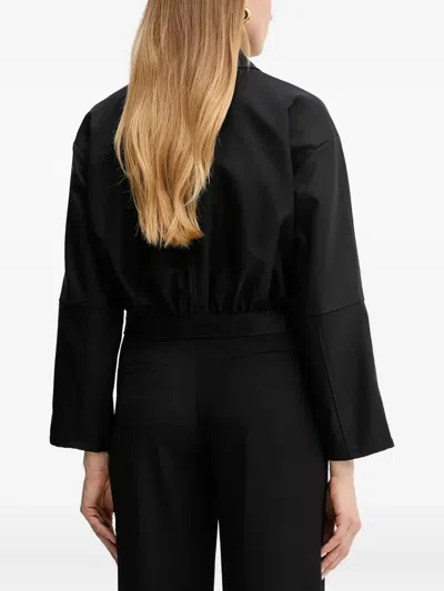 Guess Usa Button-fastening Cinched Jacket In Black