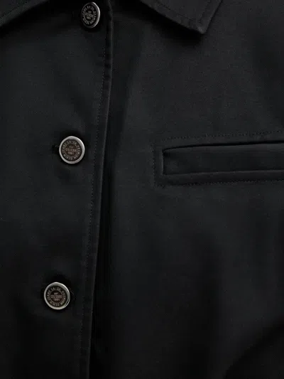 Guess Usa Button-fastening Cinched Jacket In Black