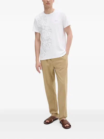 Guess Usa Drawstring-waist Trousers In Neutral
