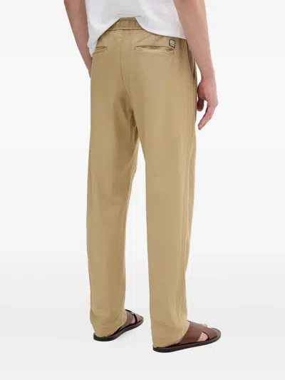 Guess Usa Drawstring-waist Trousers In Neutral