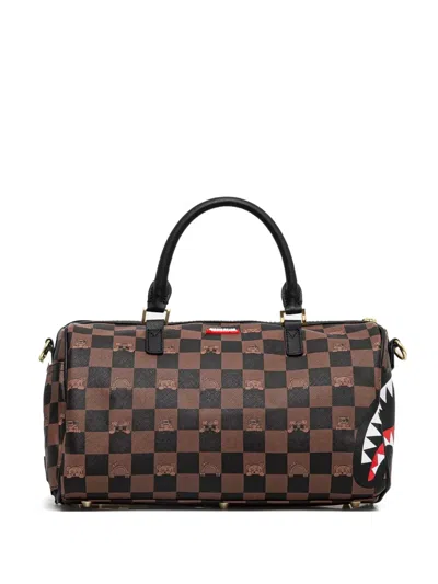Sprayground Small Peeking Character Check-pattern Duffle Bag