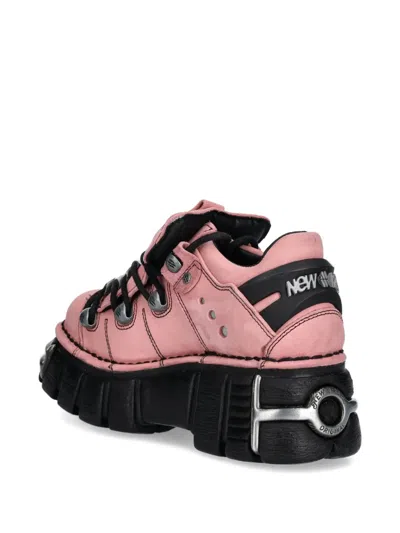 New Rock M-120n-c78 Lace-up Platform Trainers