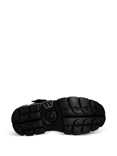New Rock M-285-s1 Strap Detail Platform Boots