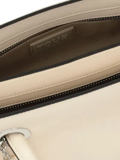 Tous Medium Poppy Bear-charm Top-handle Bag In Neutral