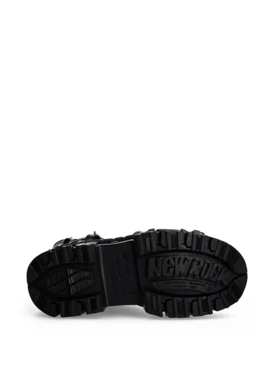 New Rock 100mm M-wall373-s11 Platform Boots In Black