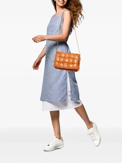 Pre-owned Bottega Veneta 2024 Cassette Cross Body Bag In Orange