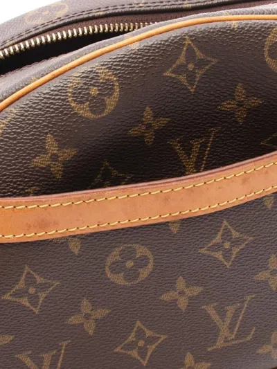 Pre-owned Louis Vuitton 2003 Blower Monogram Shoulder Bag In Brown