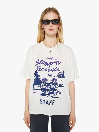 Mother Coops T-shirt Stompin Ground T-shirt In Blue - Size Medium In White