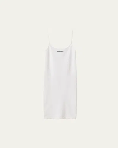 Miu Miu Scoop-neck Midi Tank Dress