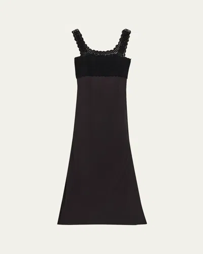 Bernadette Lace Crochet Empire Midi Dress