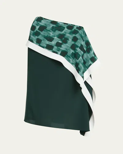 Ferragamo Asymmetric Skirt With Peplum Detail