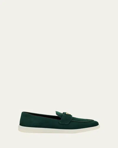 Prada Saint Tropez Suede Loafers