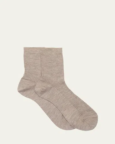 Maria La Rosa English Ribbed Cashmere Socks