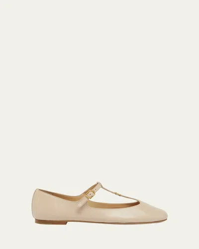 Chloé Marcie Leather Mary Jane Ballerina Flats