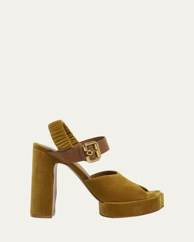 Chloé Aria Ankle-strap Platform Sandals