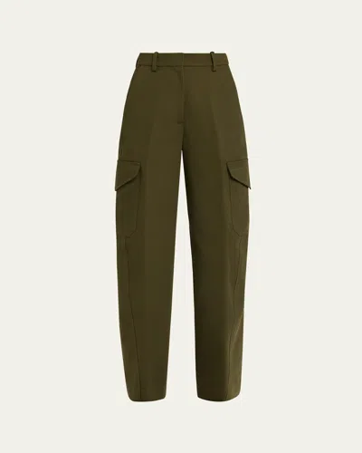 Givenchy Cotton Blend High Waist Cargo Pants