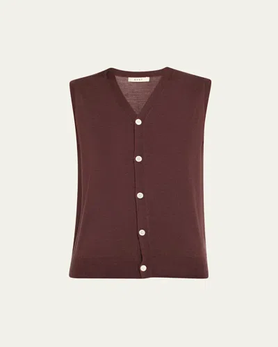 6397 Wool-cashmere Vest In Brown