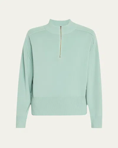 6397 Half-zip Wool-cashmere Pullover In Blue