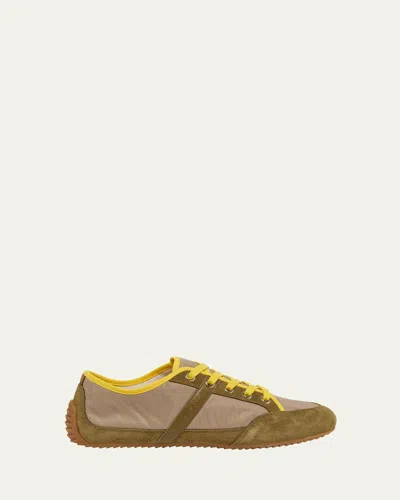 Givenchy Khaki Yellow Polyamide Sneakers
