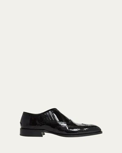 Alexander Mcqueen Men's Jermyn Wingtip Brogue Leather Venetian Loafers