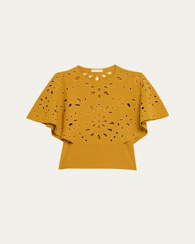Ulla Johnson Josie Cape-sleeve Knit Top