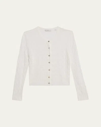 Vince Lace Stitch Cardigan