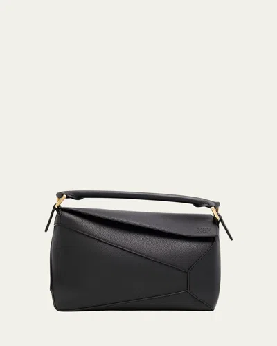 Loewe Puzzle Edge Small Top-handle Bag In Grain Leather