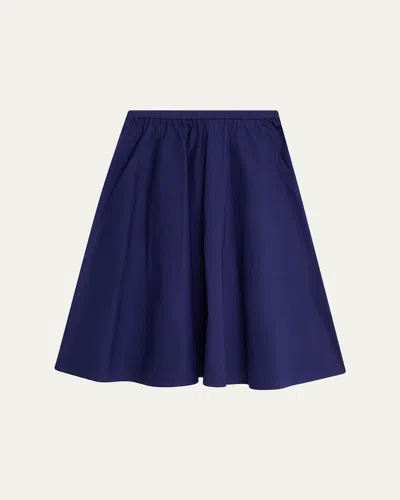 Vince Pull-on Full Skirt In Blue