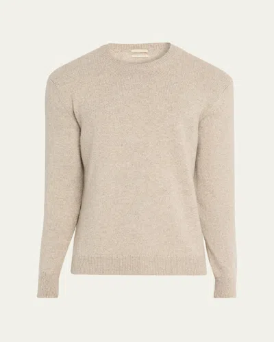 Massimo Alba Men's Ares Alpaca-blend Crewneck Sweater In Neutral