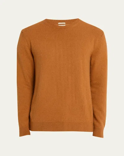 Massimo Alba Men's Ares Alpaca-blend Crewneck Sweater In Yellow