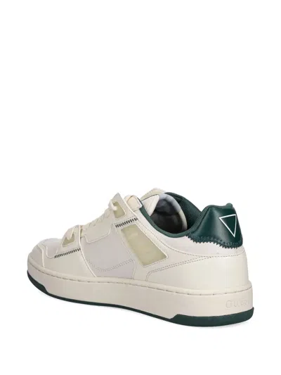 Guess Usa Vincent Leather Sneakers In White