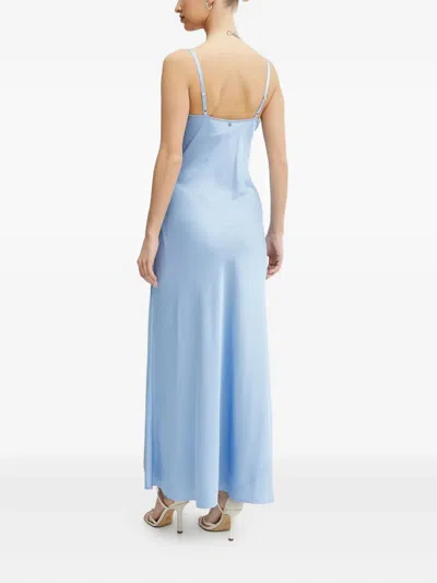 Guess Usa Lace-trimmed Maxi Slip Dress