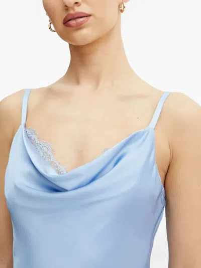 Guess Usa Lace-trimmed Maxi Slip Dress