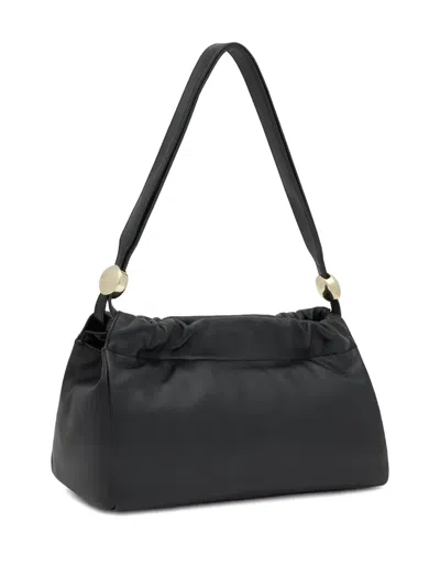Tous Medium Gloss Gathered Leather Shoulder Bag