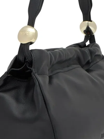 Tous Medium Gloss Gathered Leather Shoulder Bag