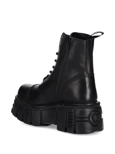 New Rock Lace-up Chunky-sole Boots
