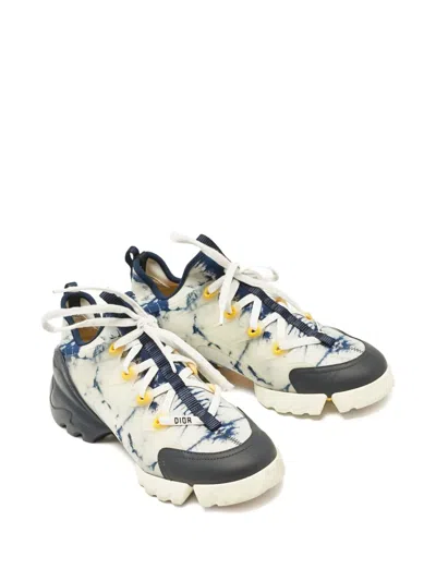 Pre-owned Dior Tie-dye Panelled Sneakers