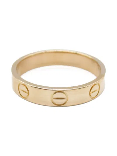 Pre-owned Cartier 18k Rose Gold Mini Love Ring