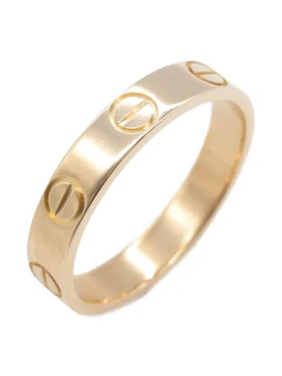 Pre-owned Cartier 18k Rose Gold Mini Love Ring