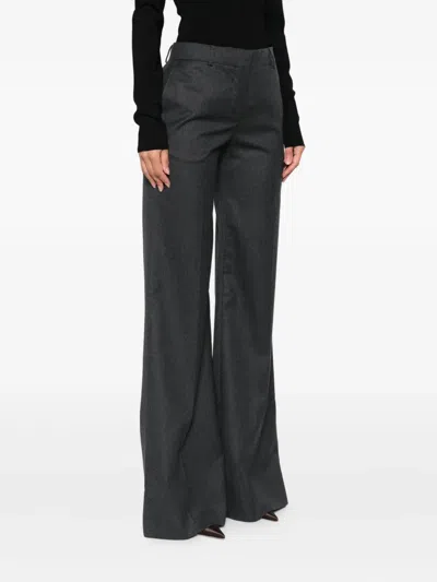 Stella Mccartney Pantalone In Lana Antracite  Donna