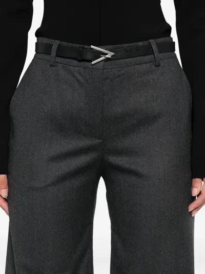 Stella Mccartney Pantalone In Lana Antracite  Donna