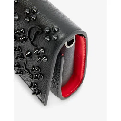 Christian Louboutin Womens Black Paloma Leather Wallet-on-chain