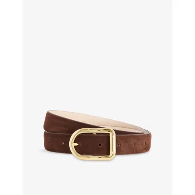 Dehanche Womens Chocolate / Gold Mija Suede Belt