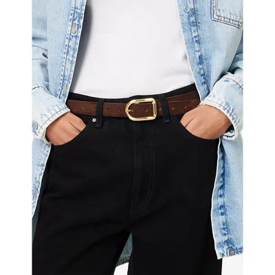 Dehanche Womens Chocolate / Gold Mija Suede Belt