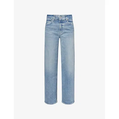 Paige Womens Low Key Sasha Wide-leg Denim-blend Jeans