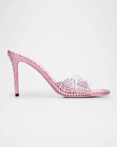 Mach&mach Crystal Flame Mule Heels