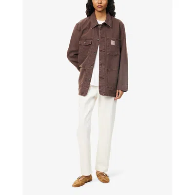 Levi's Womens Crackin Bracken Berkley Oversized Denim Chore Coat Xs