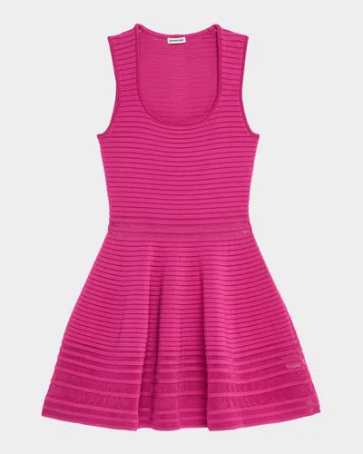 Simkhai Lottie Stripe Illusion Mini Dress In Pink